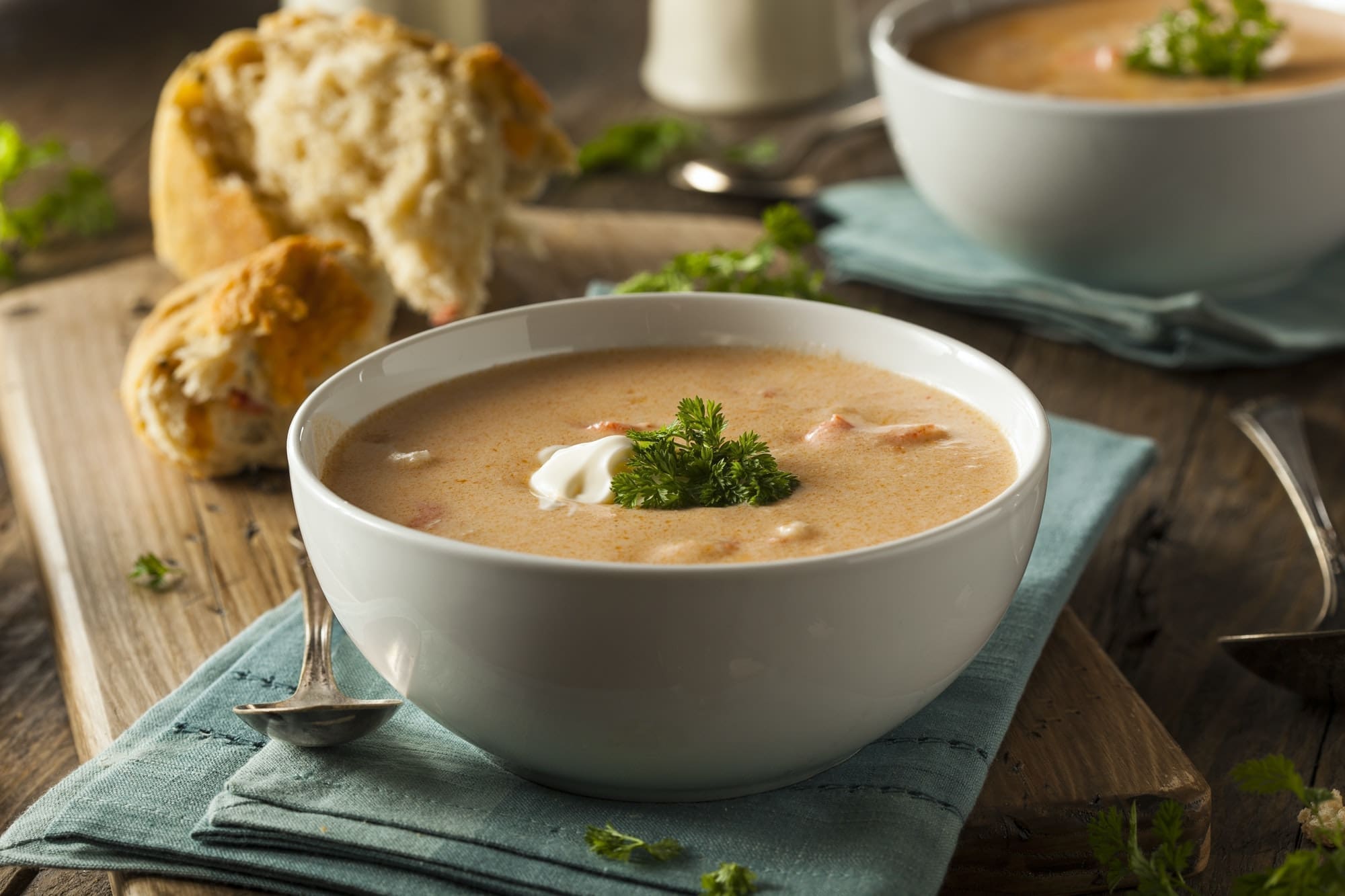 Homemade Lobster Bisque Soup